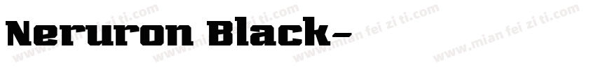 Neruron Black字体转换